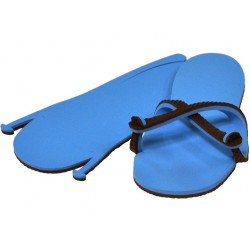 Sandale chocolat / bleu