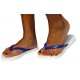 tong diamant blanc et bleu slim
