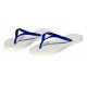tong diamant blanc et bleu slim